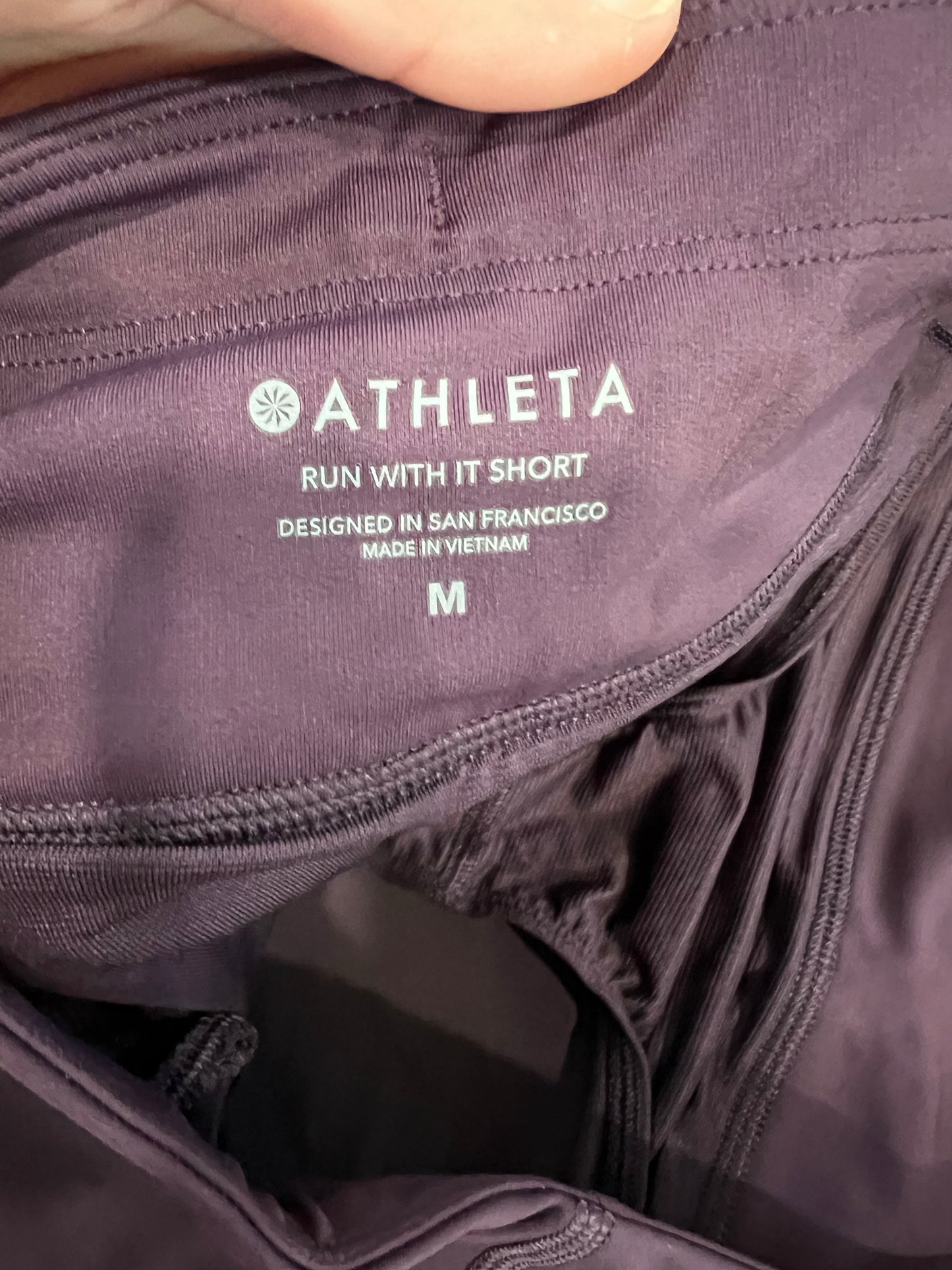 Athleta Plum Running Shorts
