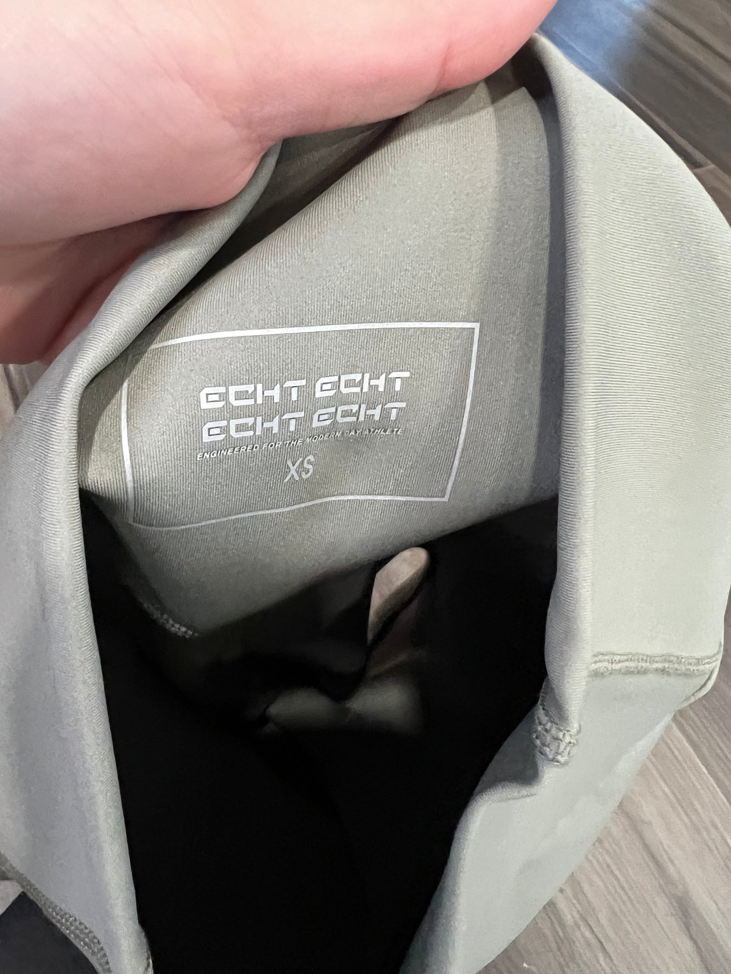 Echt Olive Green High Waisted Biker Shorts