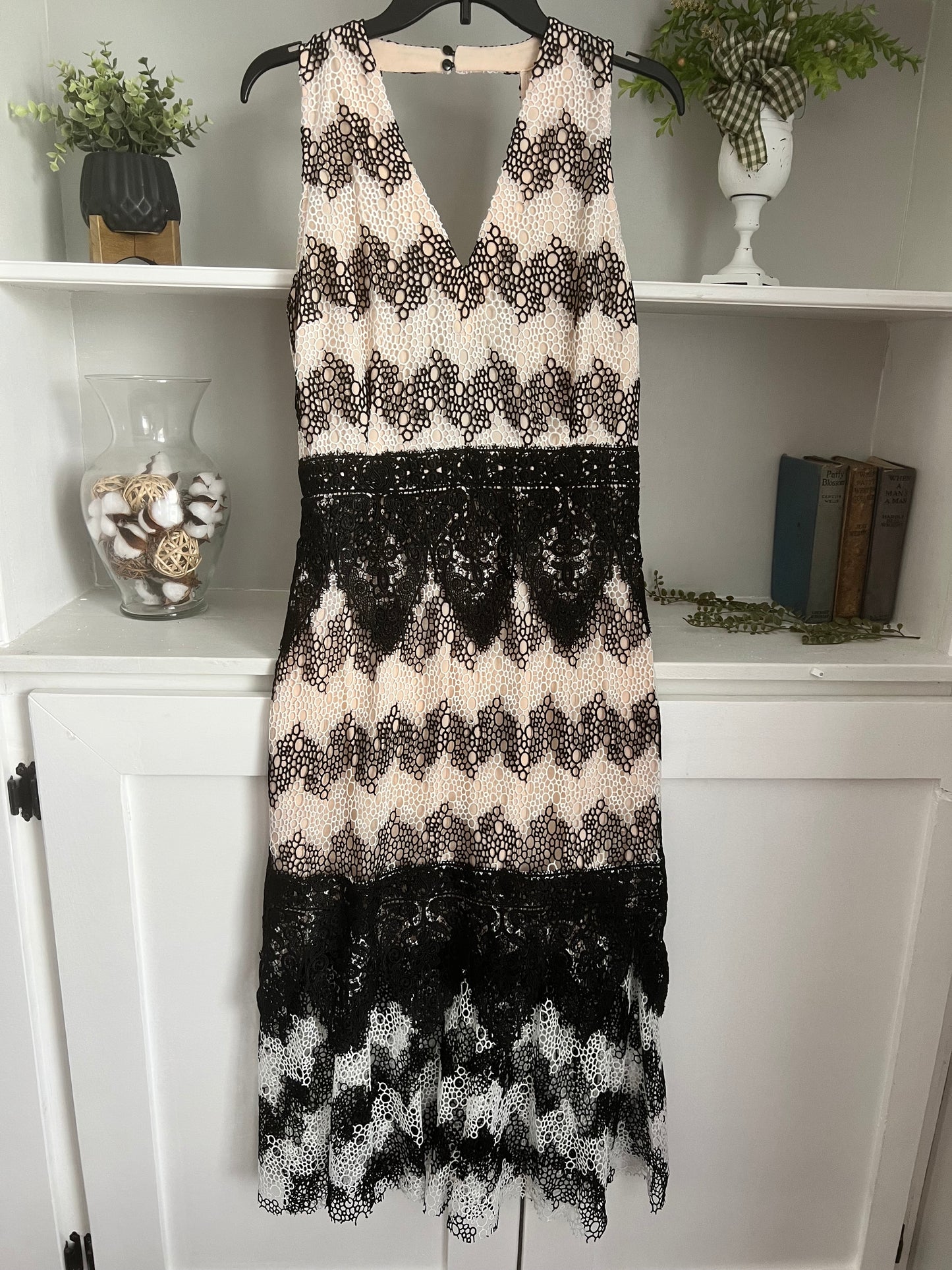 FoxieDox Black & White Montana Lace Dress