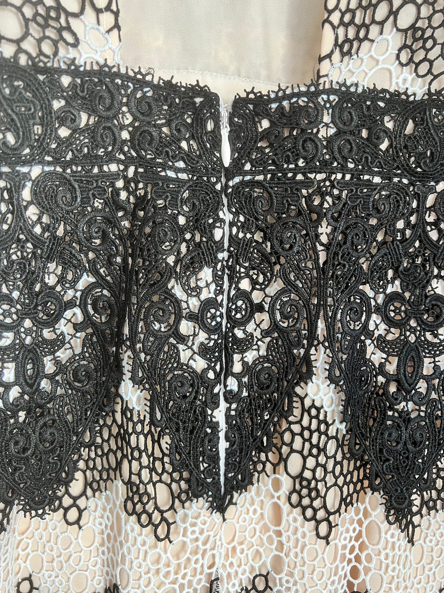FoxieDox Black & White Montana Lace Dress