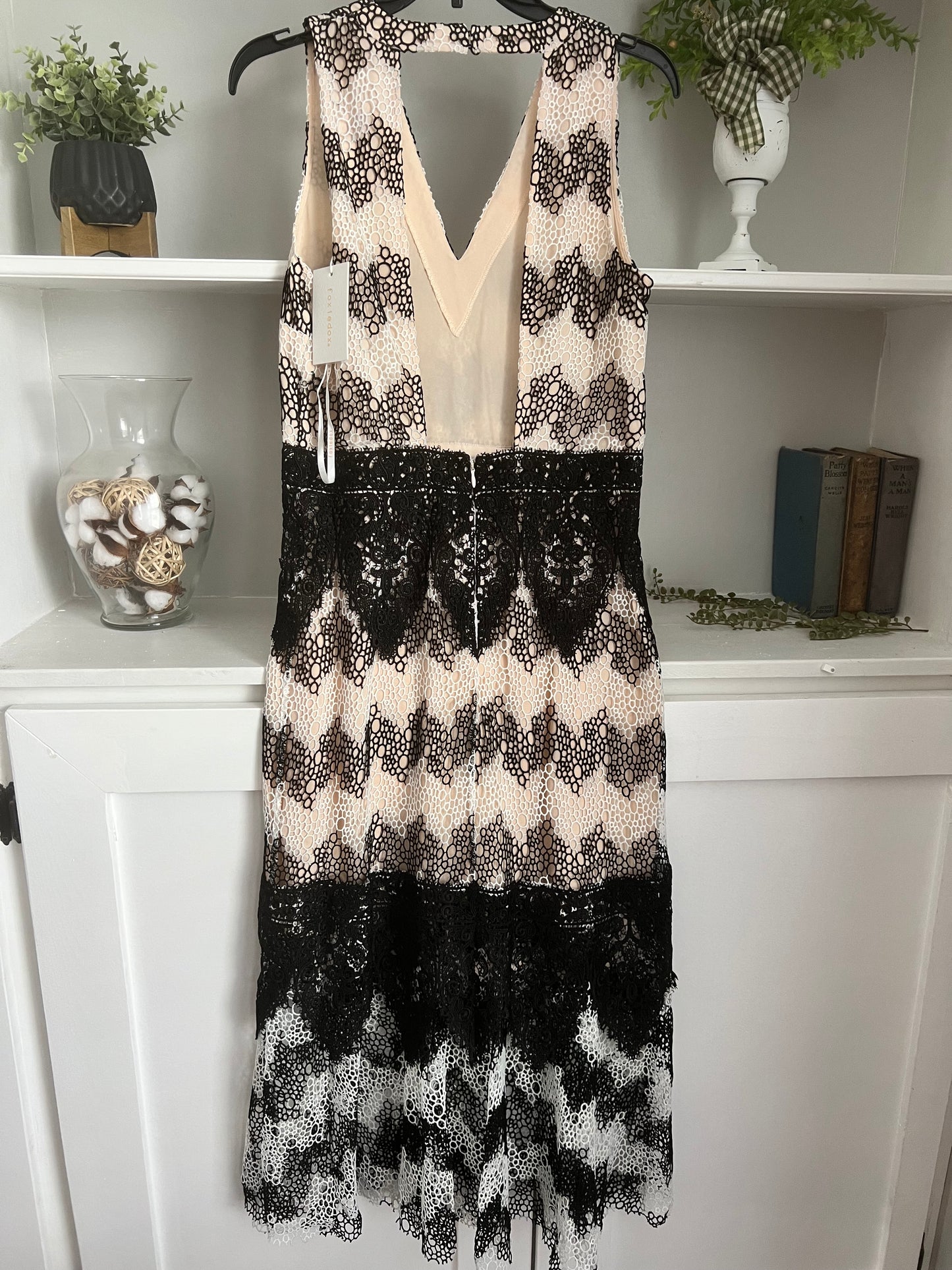 FoxieDox Black & White Montana Lace Dress