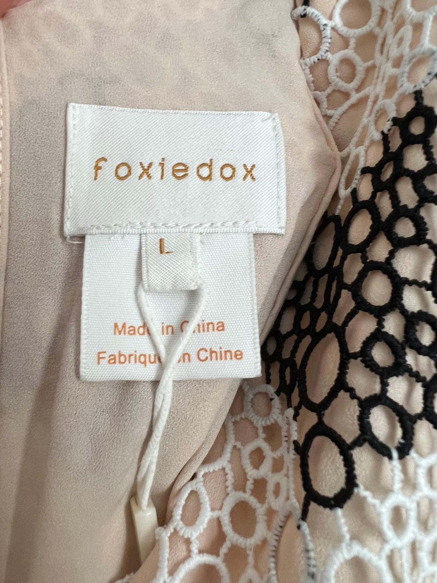 FoxieDox Black & White Montana Lace Dress