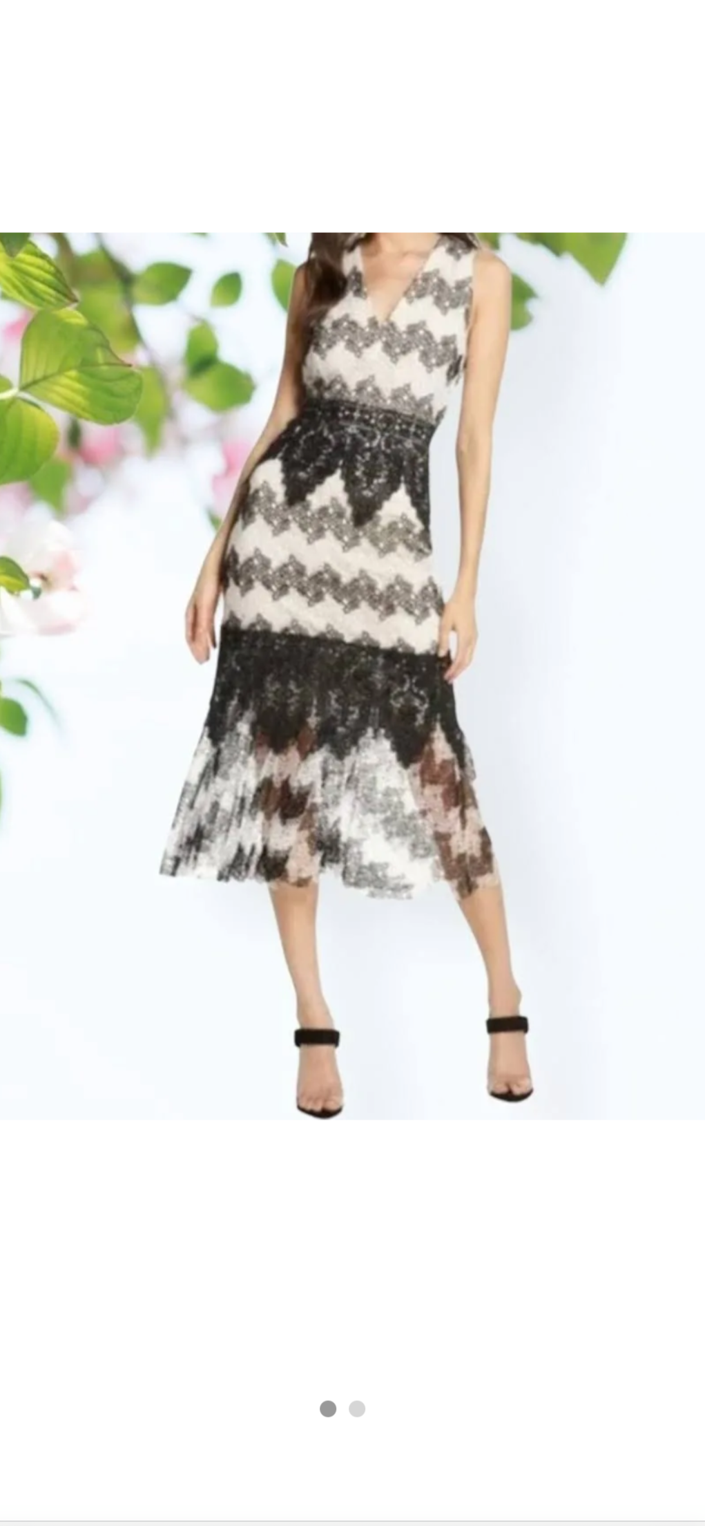 FoxieDox Black & White Montana Lace Dress