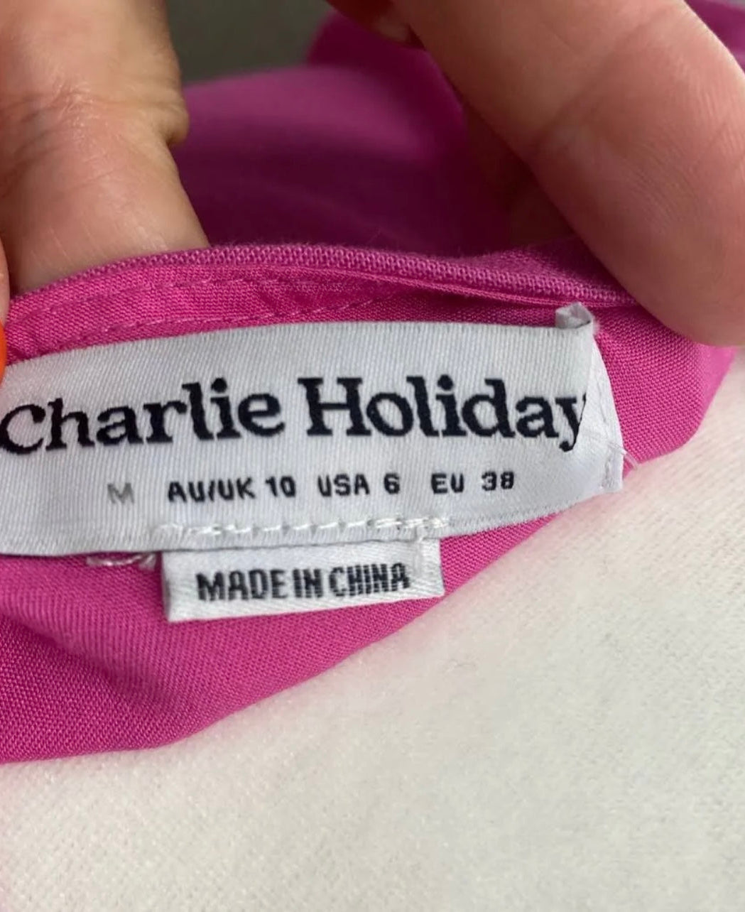 Charlie Holiday Pink Mini Dress