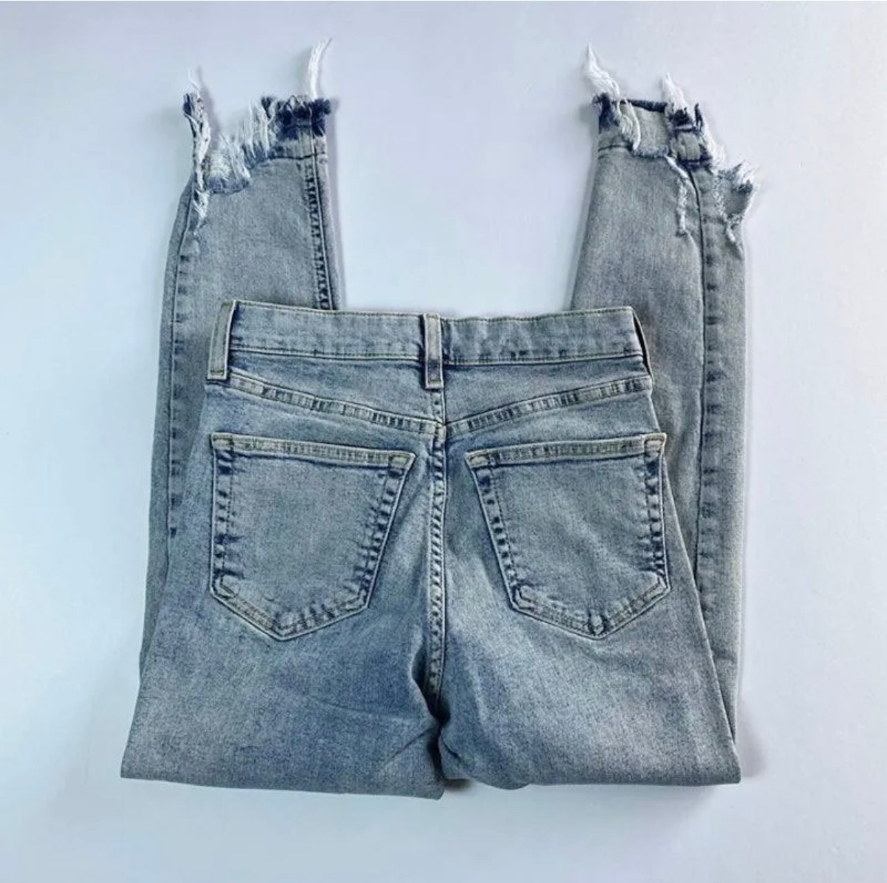 TopShop High Waisted Jeans with Raw Hem
