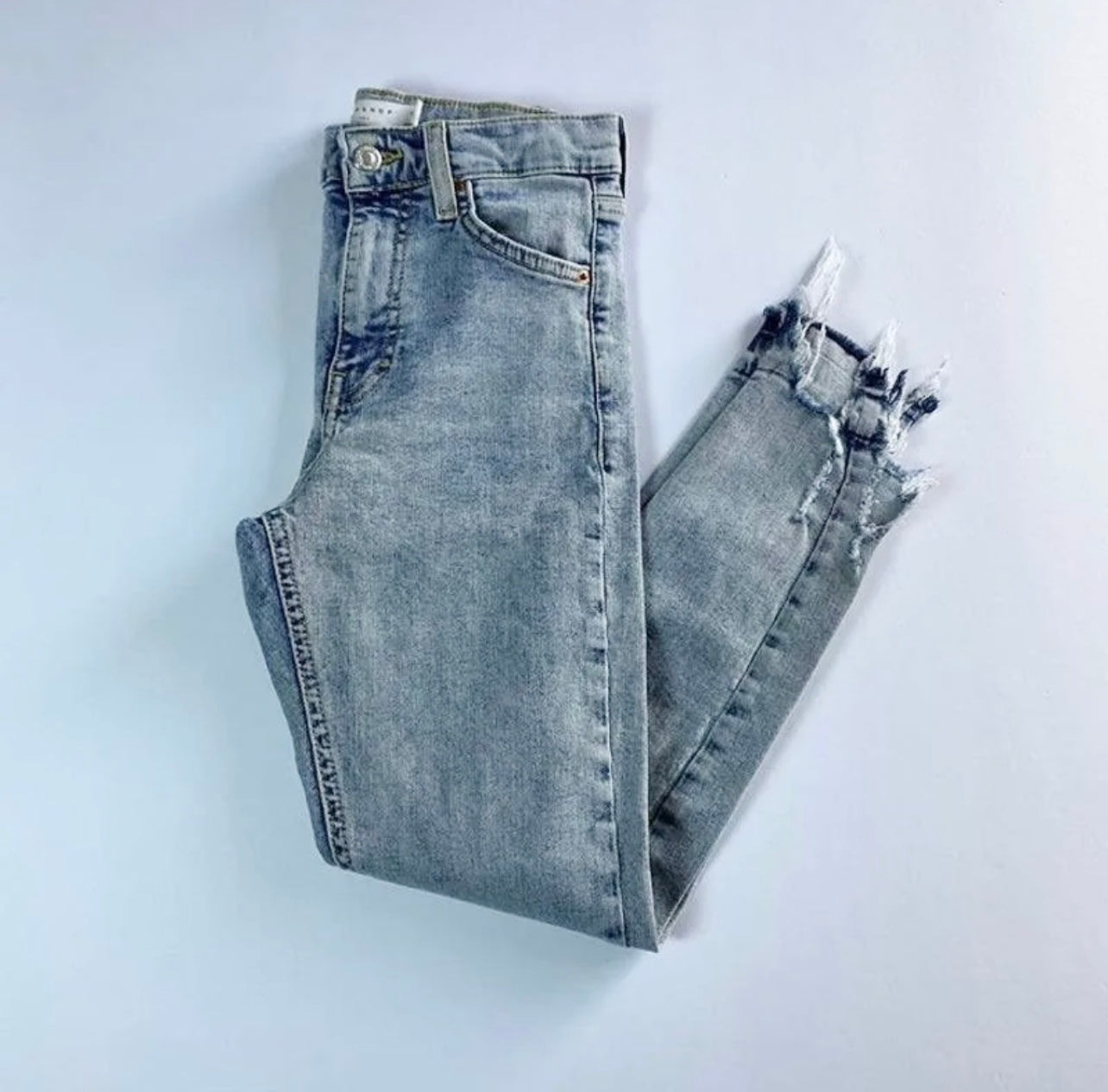 TopShop High Waisted Jeans with Raw Hem
