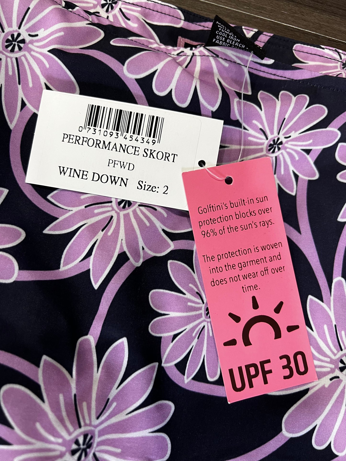 Golftini Wine Down Skort