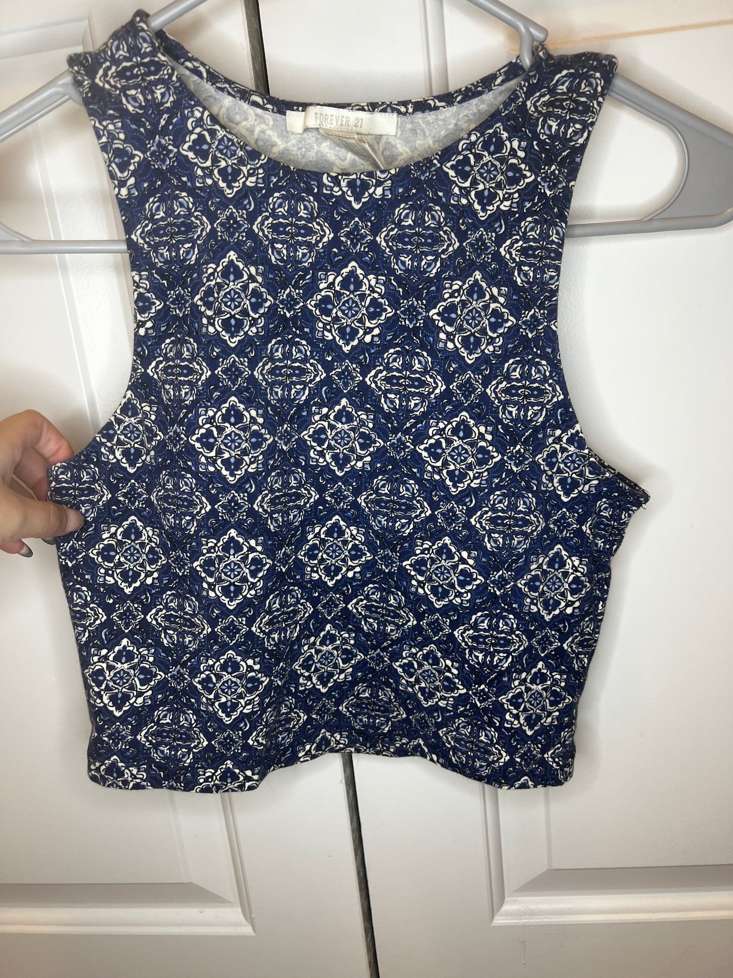 Cropped High Neck Tank