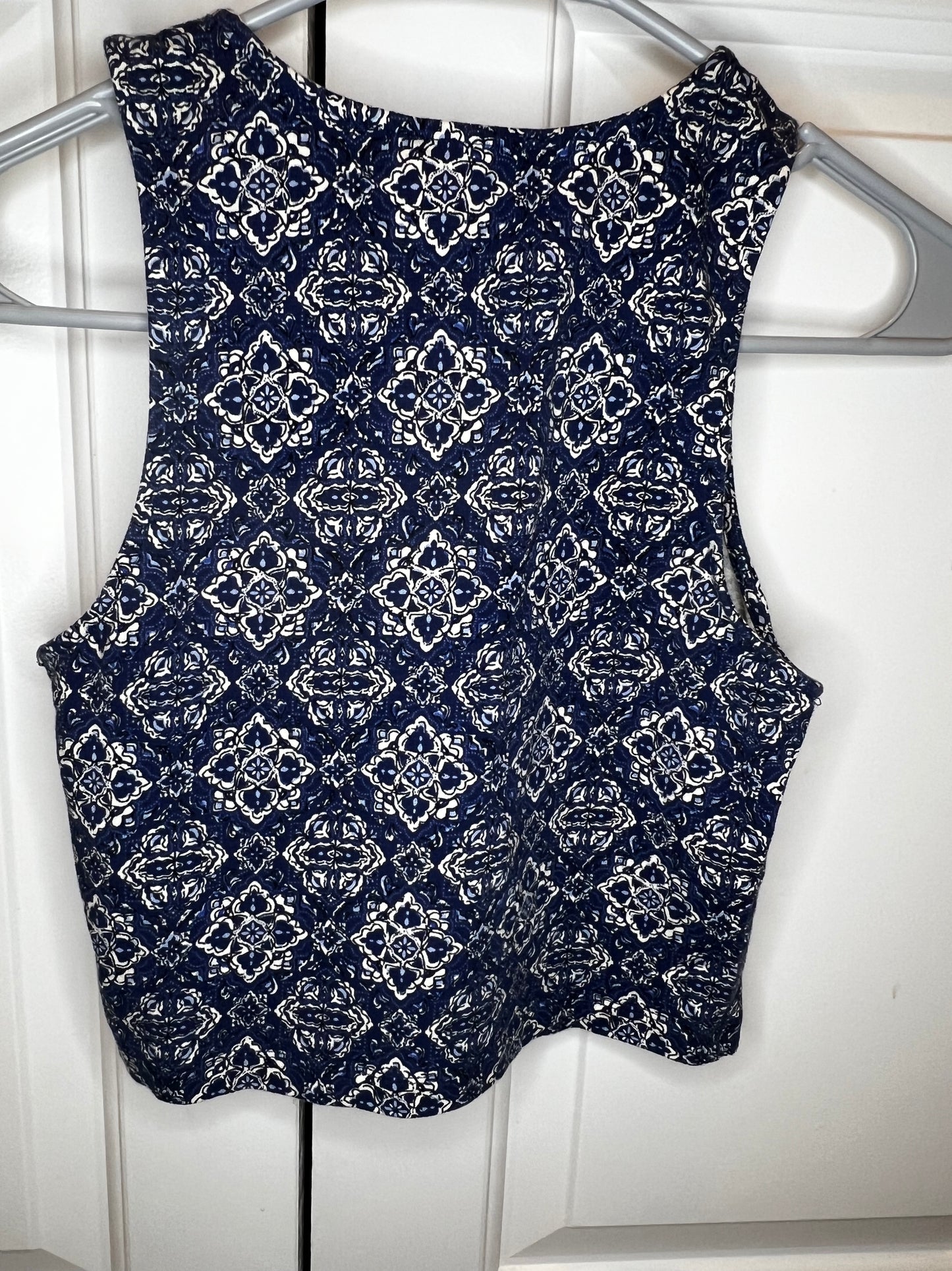 Cropped High Neck Tank