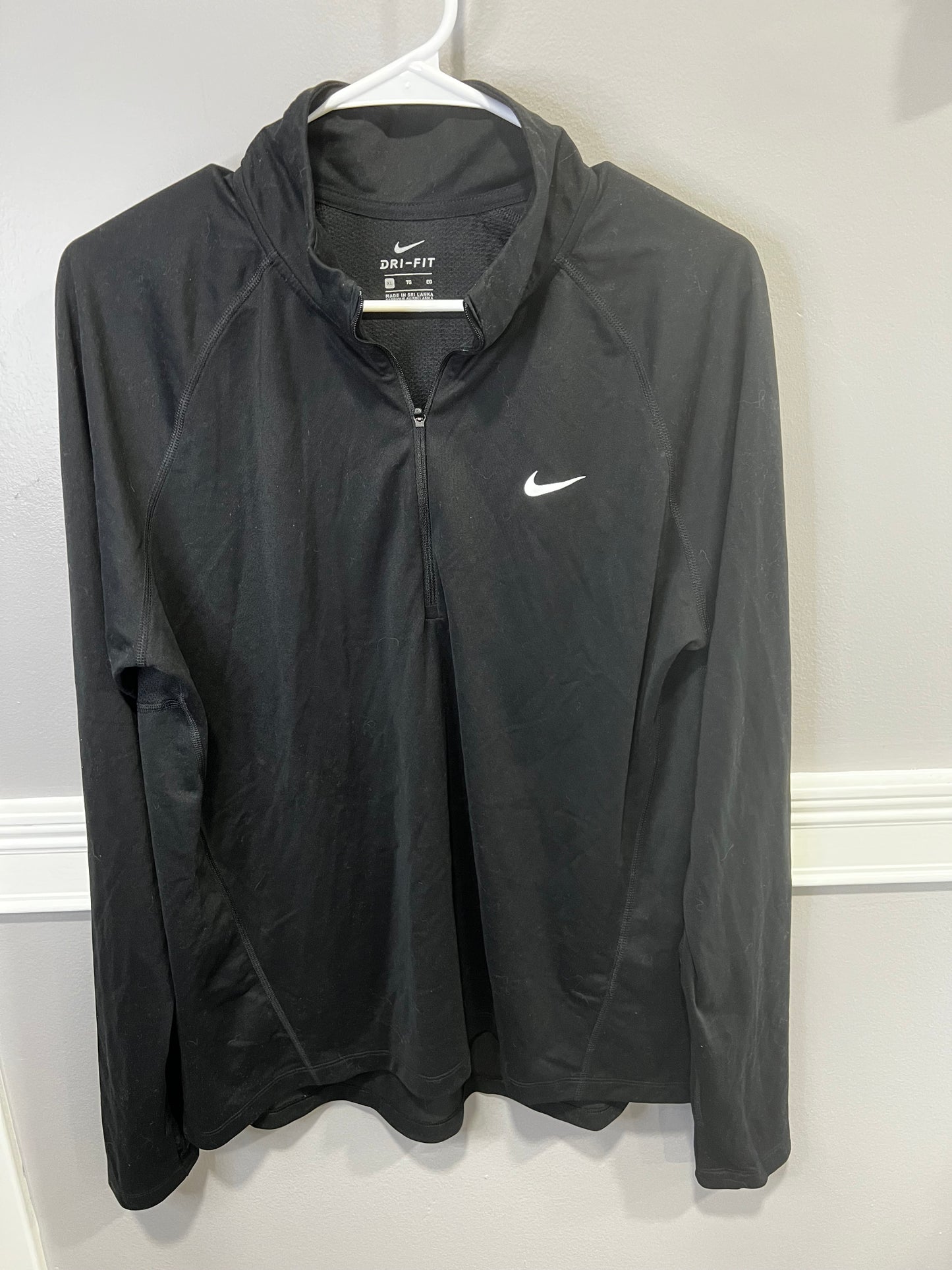 Nike Dri Fit Black Quarter Zip