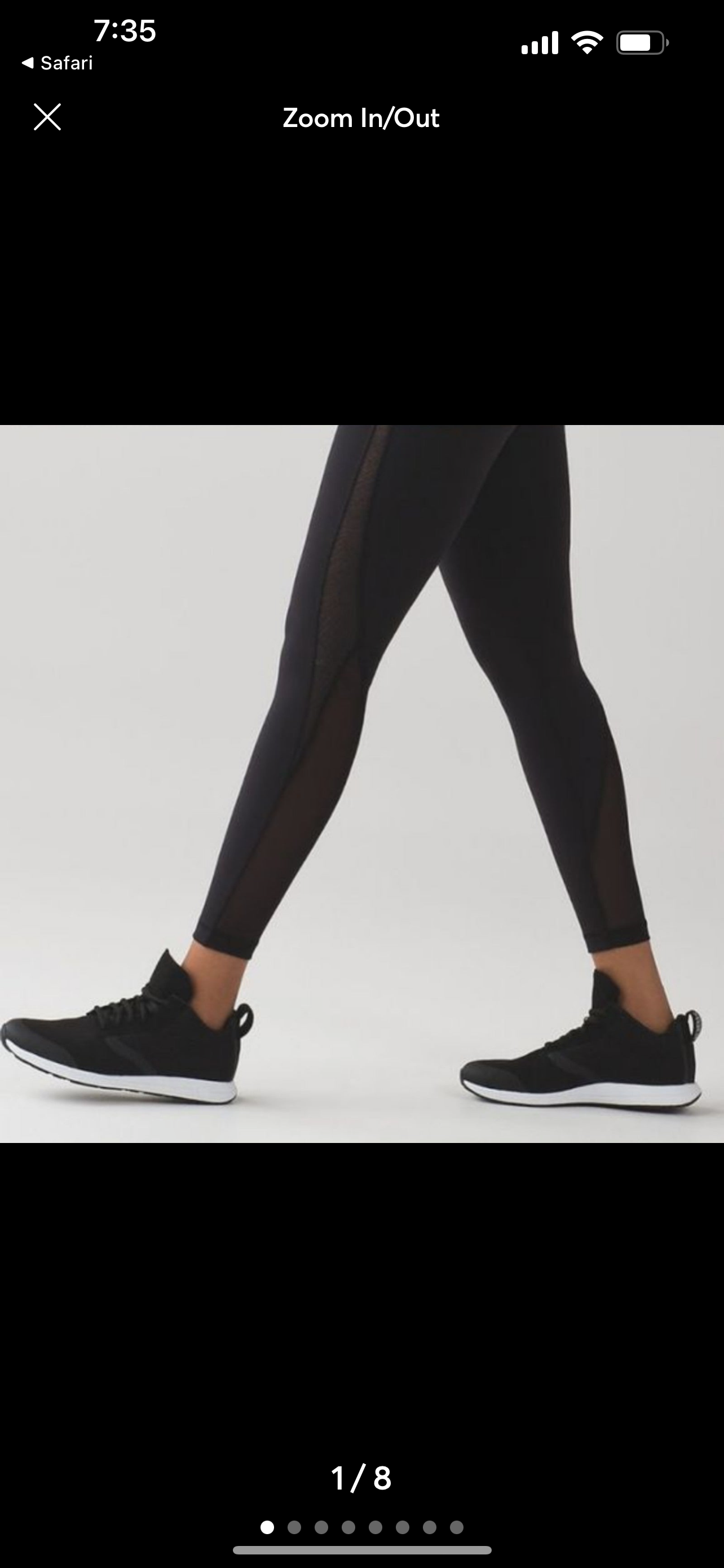 Lululemon Leggings with Mesh Detail