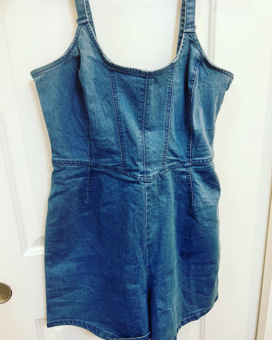 Denim Romper