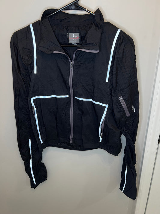 Free People Black Windbreaker