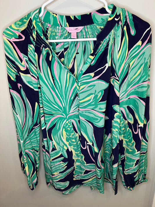Lilly Pulitzer Button Front Long Sleeve