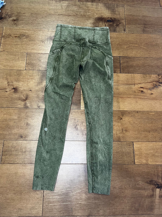 Lululemon Green Fast & Free Leggings