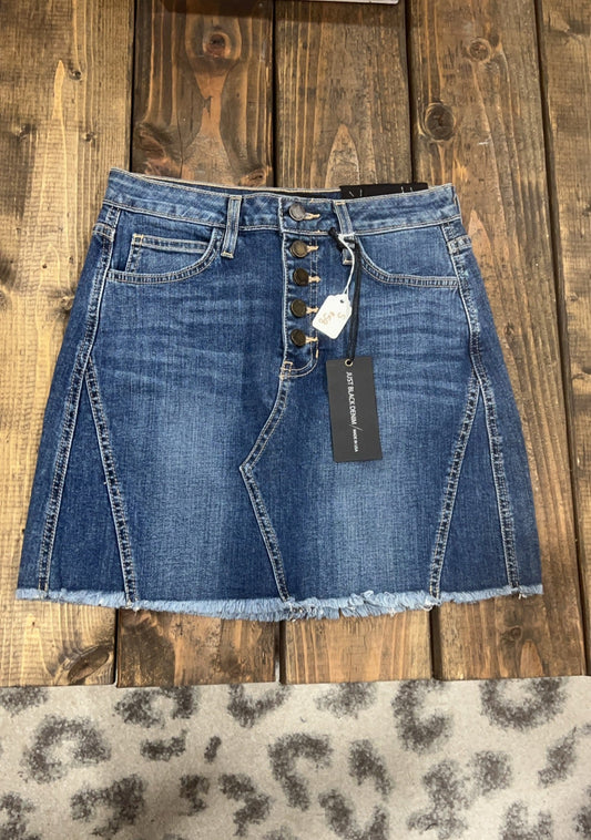 Just Black Denim Denim Skirt- Small