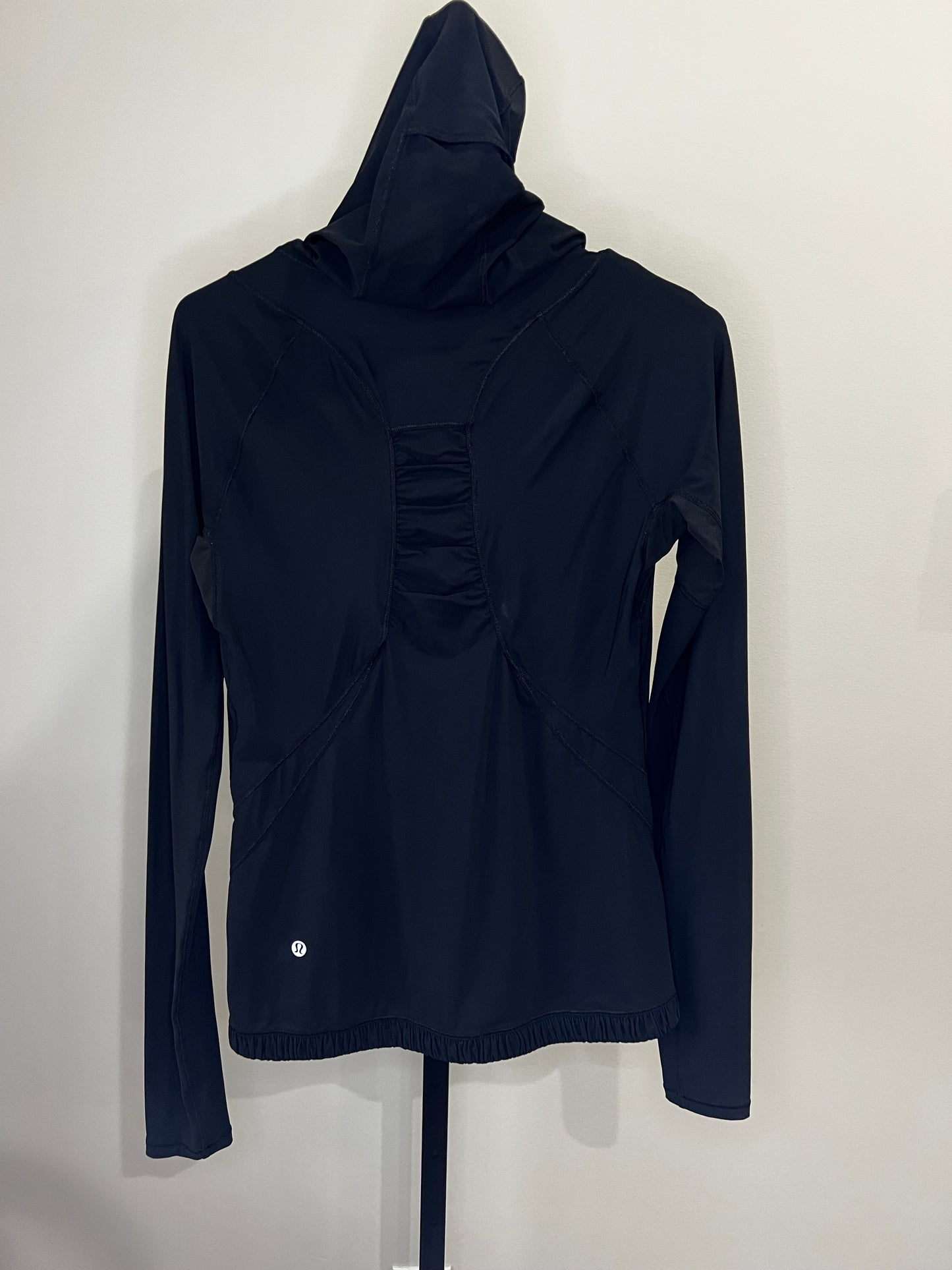 Lululemon Black Spandex Quarter Zip With Hood-6