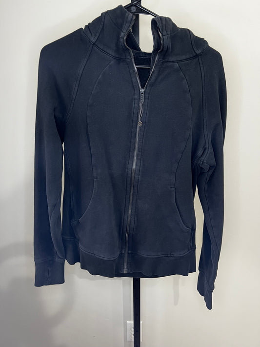 Lululemon Black Full Zip Scuba Hooded Jacket- Sz 10