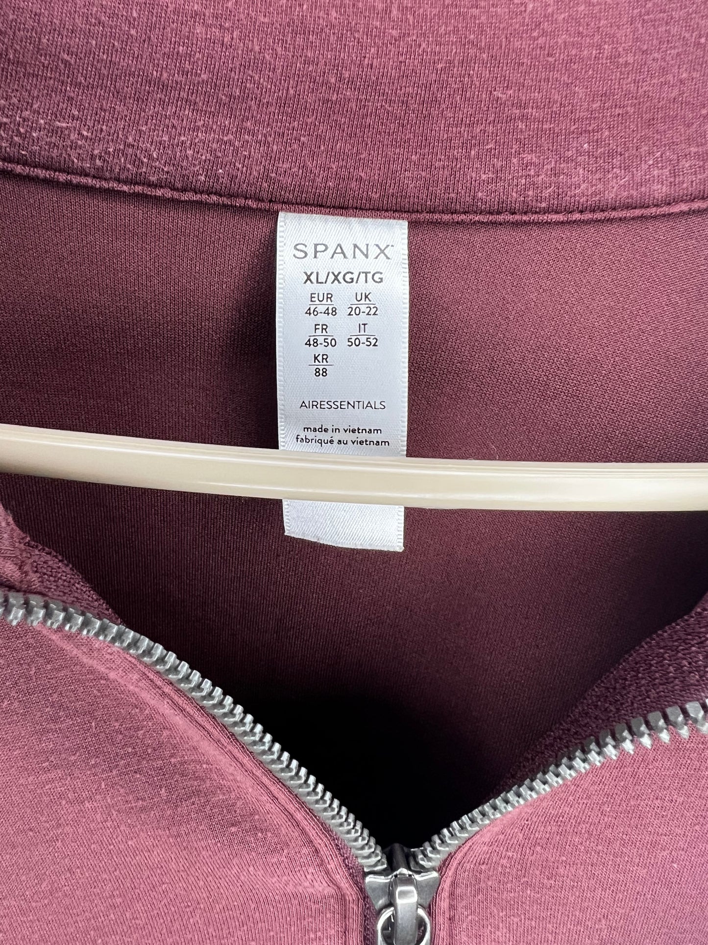 Spanx AirEssentials Quarter Zip- XL