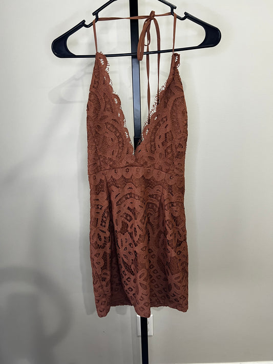 TOBI Lace Mini Halter Dress- Medium
