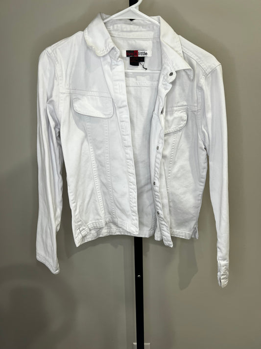 White Denim Jacket-Small