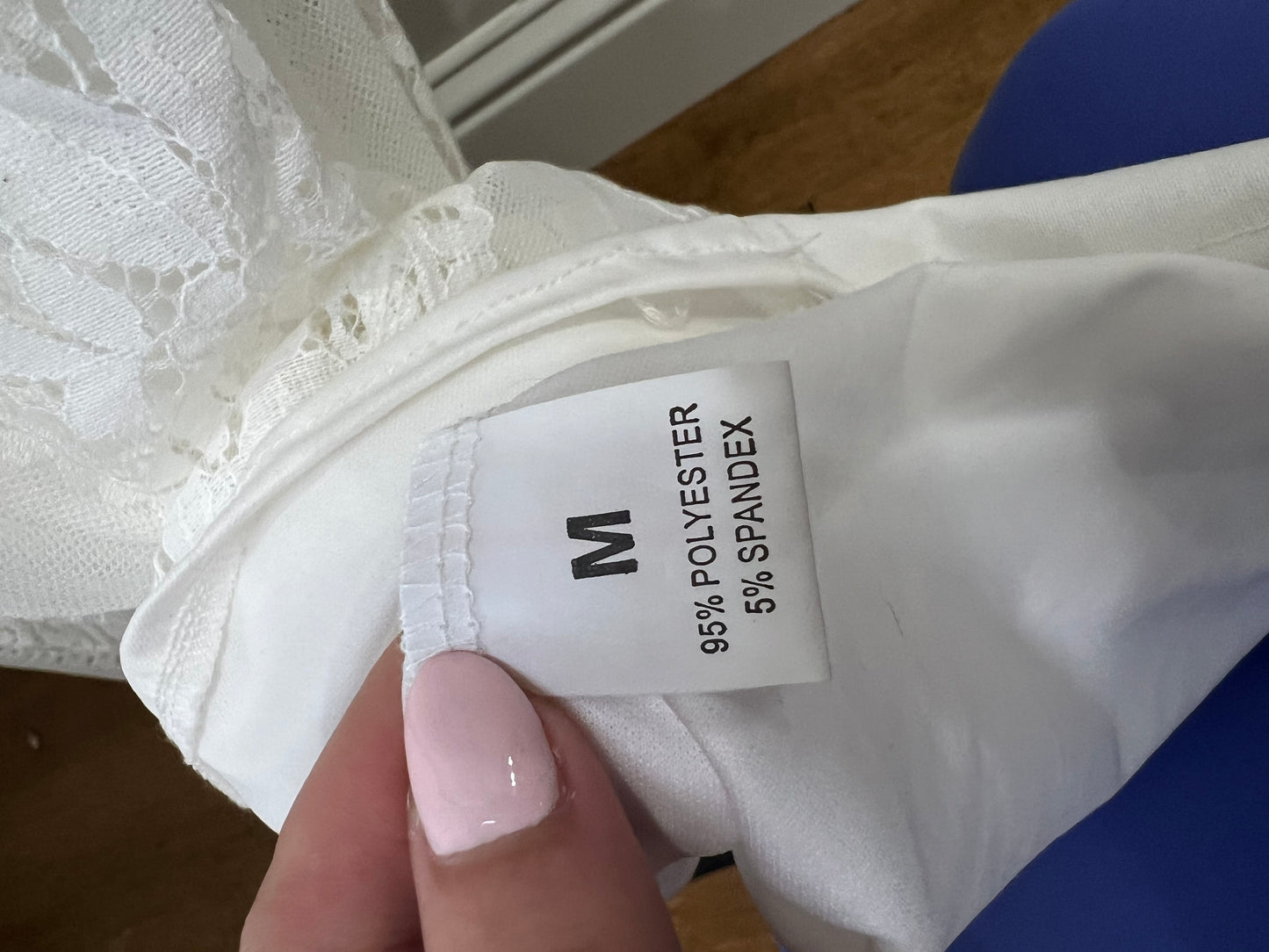 White Lace Maxi Dress- Medium