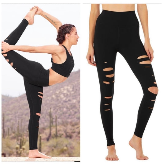 Alo Black Slit Leggings