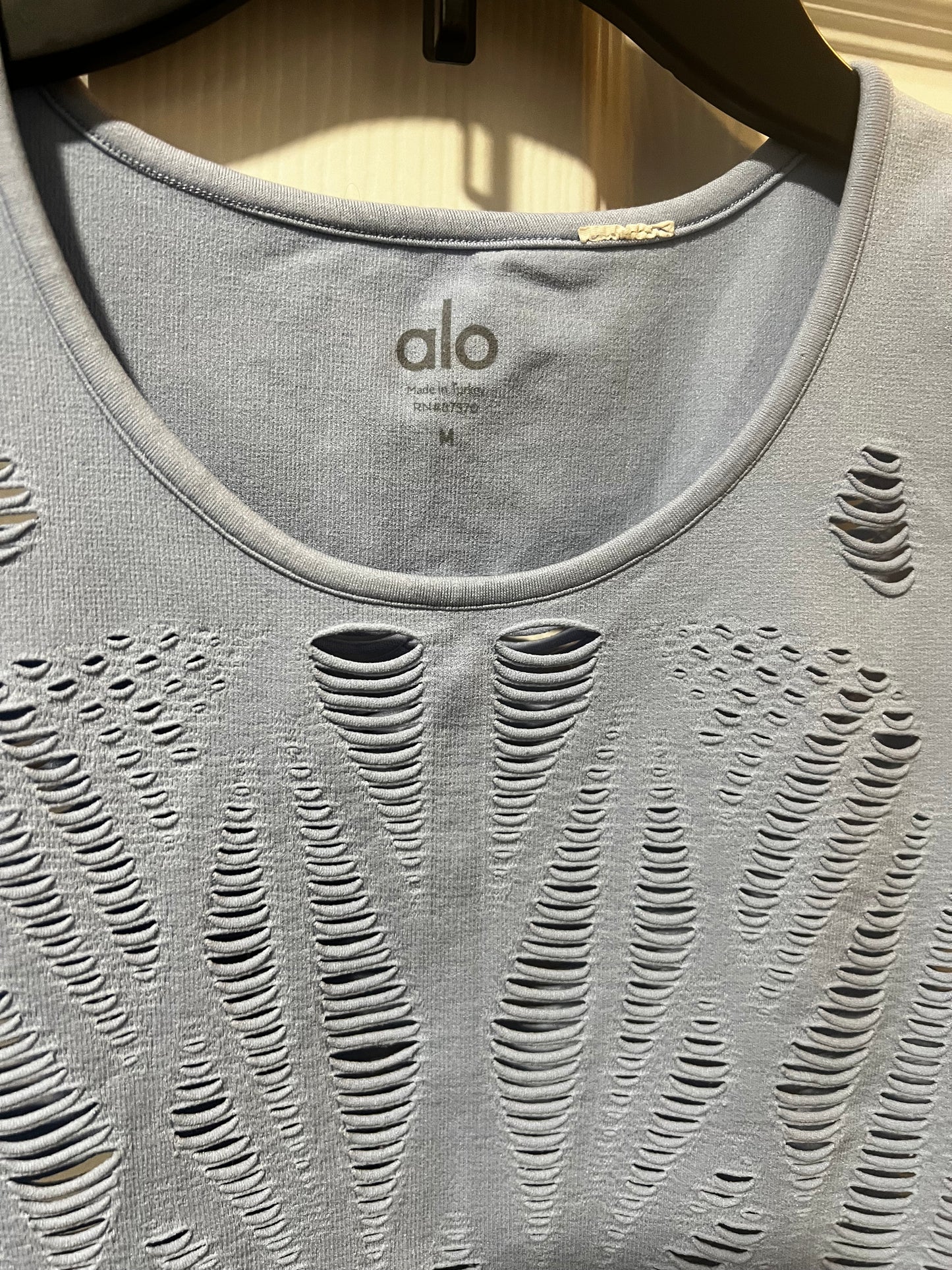 Alo Blue Slit Tank Top