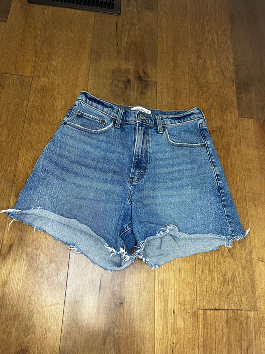 Abercrombie & Fitch Curve Love High Rise Dad Short- Sz 8