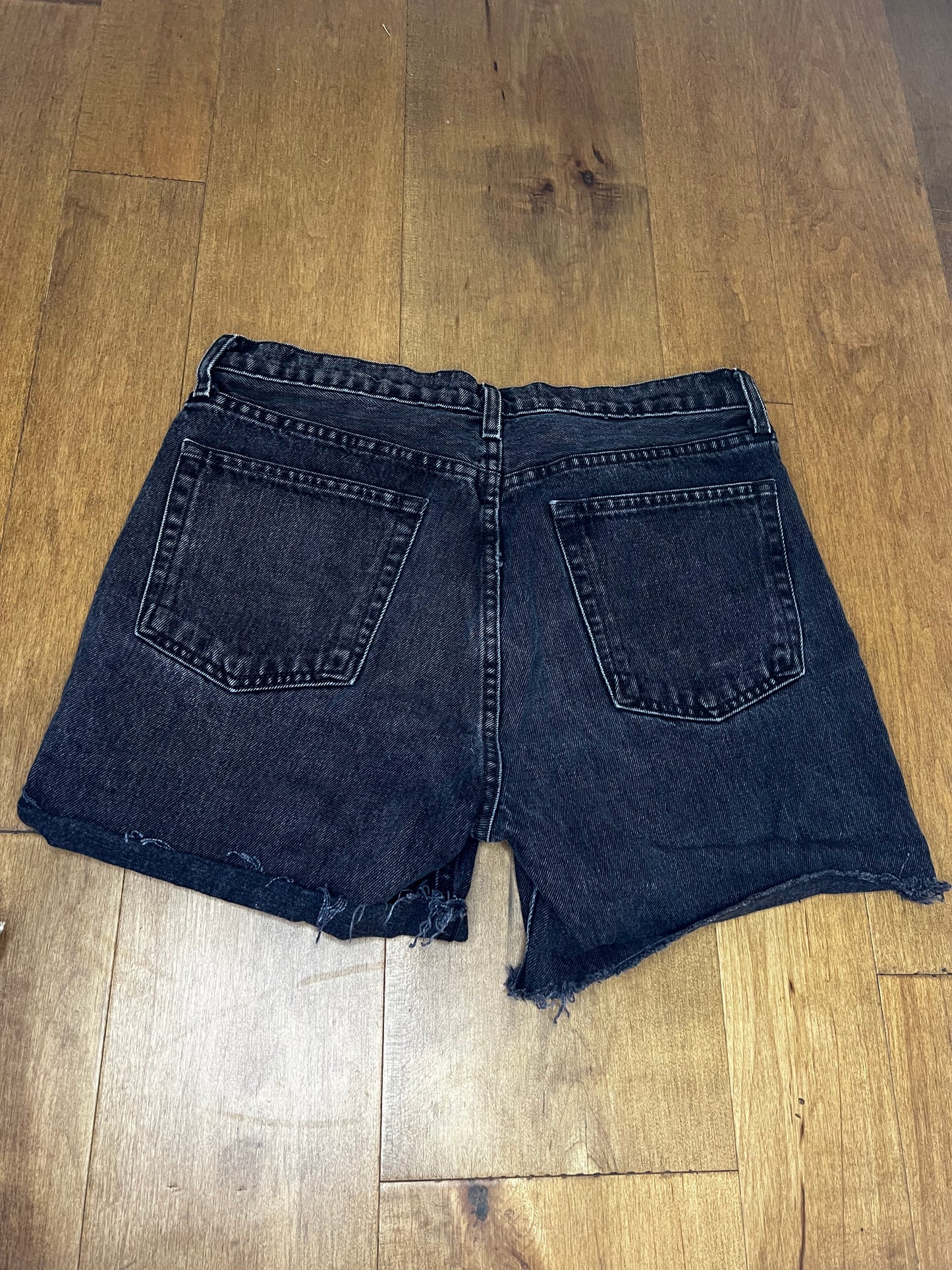 Reformation Black Denim Shorts- Sz 30