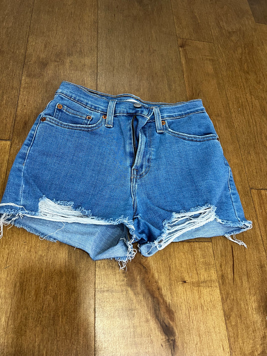 Levi Denim High Rise Shorts- Sz 25