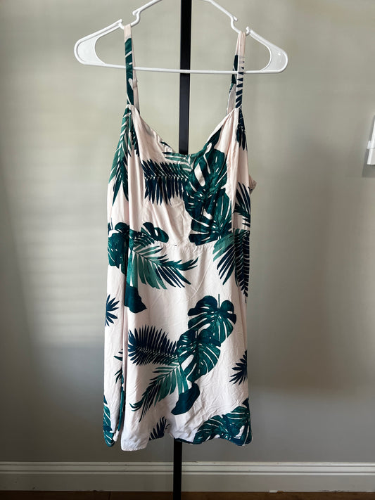 Palm Leaf Dress- Sz XL