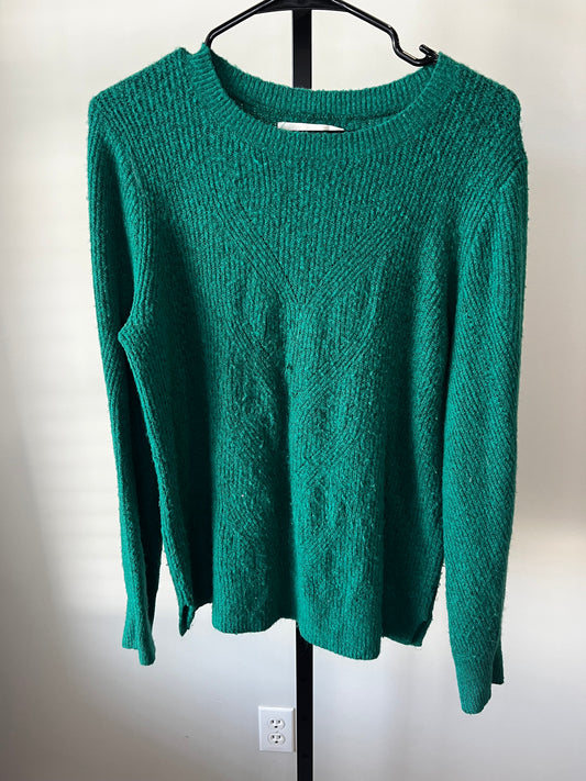 Loft Green Sweater- Sz L