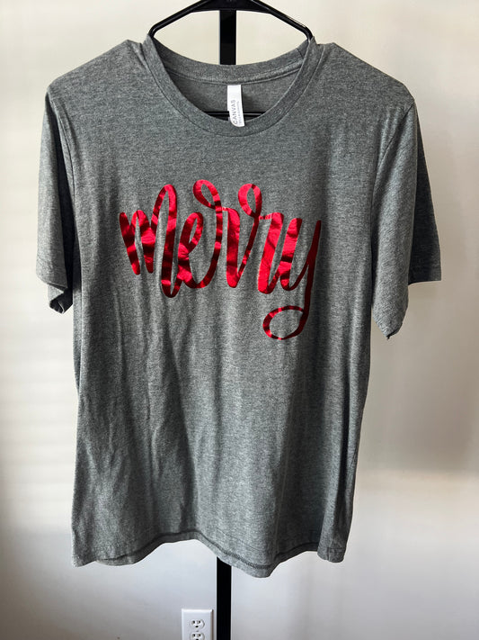 Merry Short Sleeve Shirt- Sz L