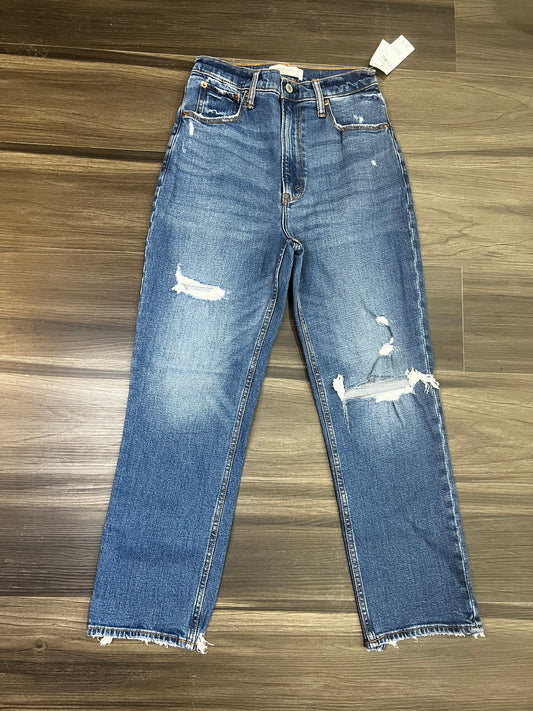 Abercrombie & Fitch Ankle Straight Ultra High Rise Jean