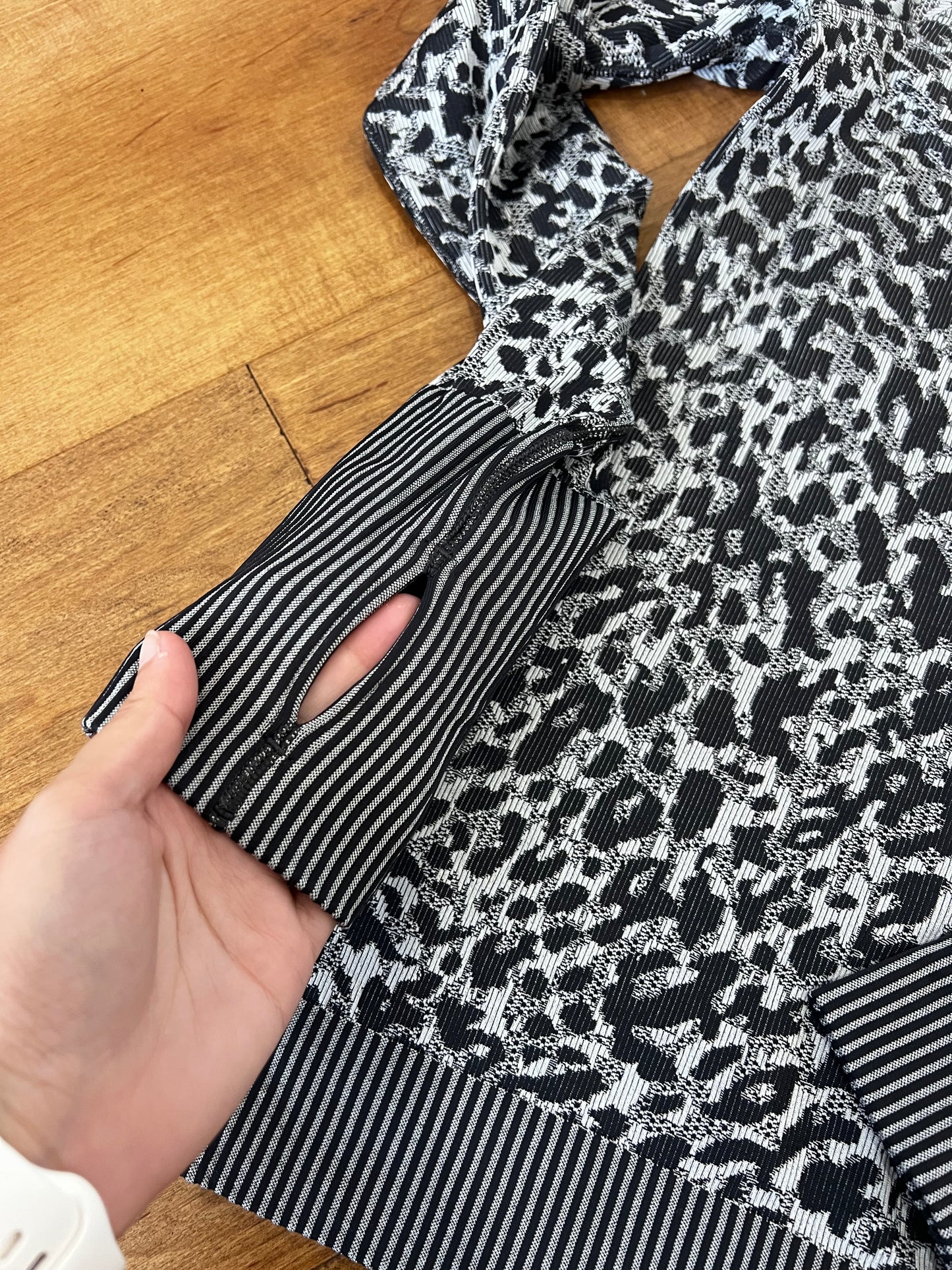 Lululemon Animal Print Long Sleeve- Sz 6