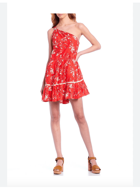 Free People One Shoulder Floral Dress