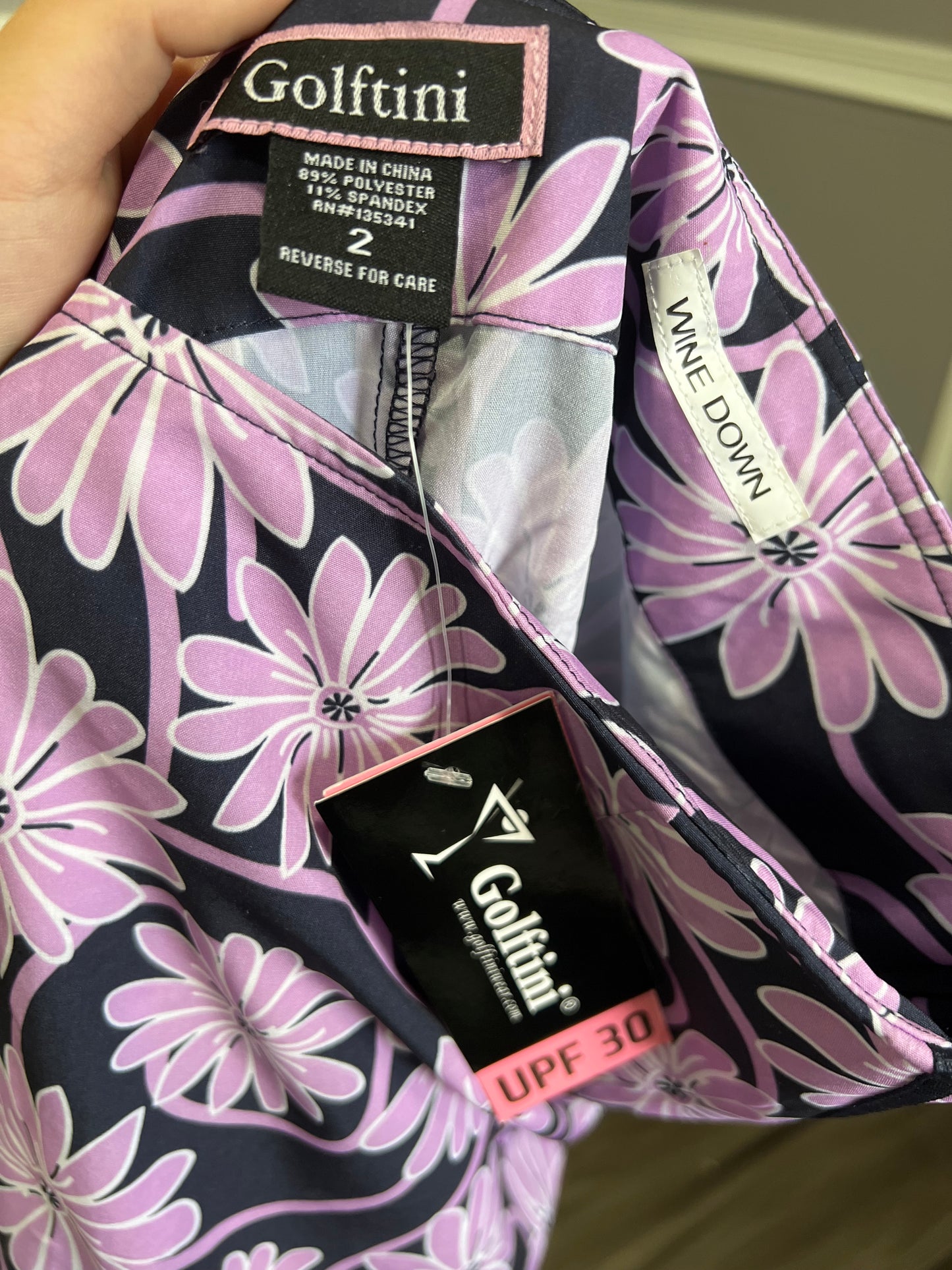 Golftini Wine Down Skort