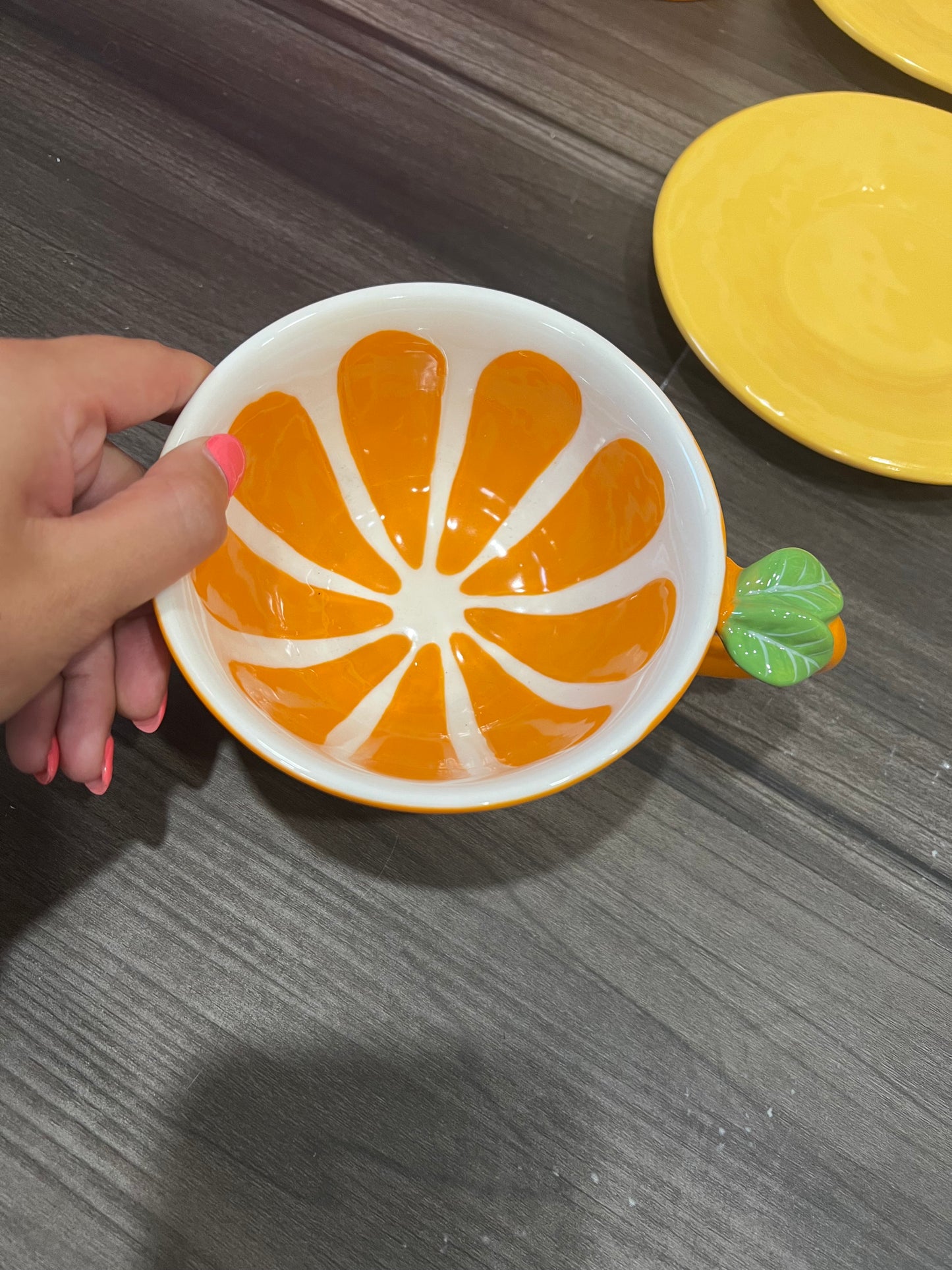 Rae Dunn Orange Mug