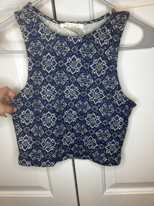 Cropped High Neck Tank